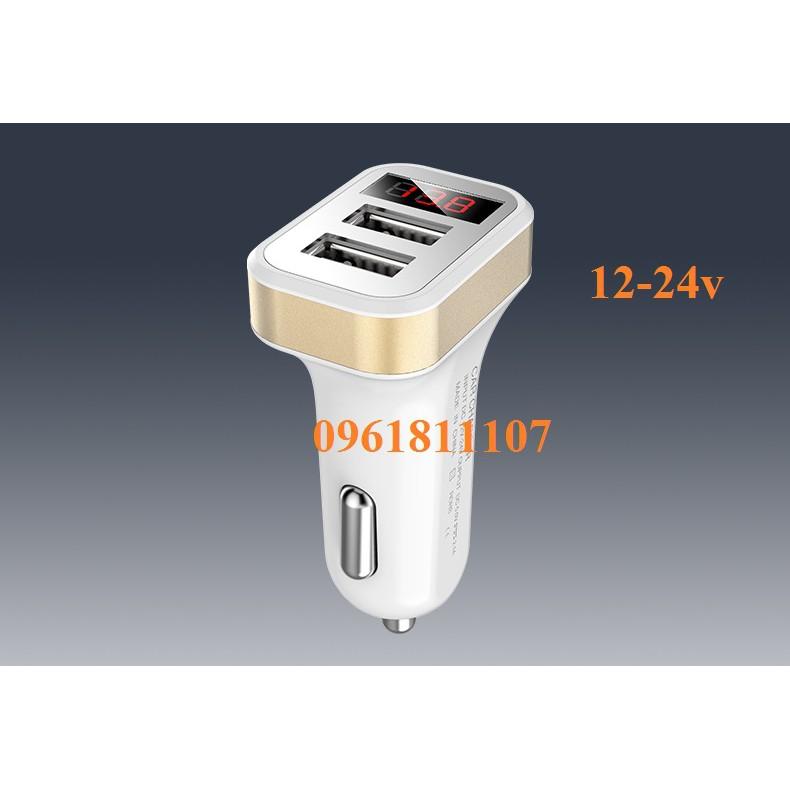 Sạc trên ôtô cao cấp có led hiên thi