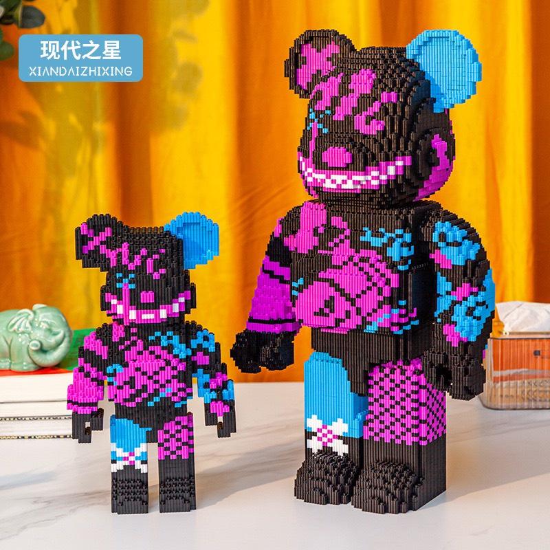 Ship hỏa tốc sẵn hàng HCM - Gấu bearbrick 33cm 35cm 47cm - Đồ chơi lắp ráp Lê gô