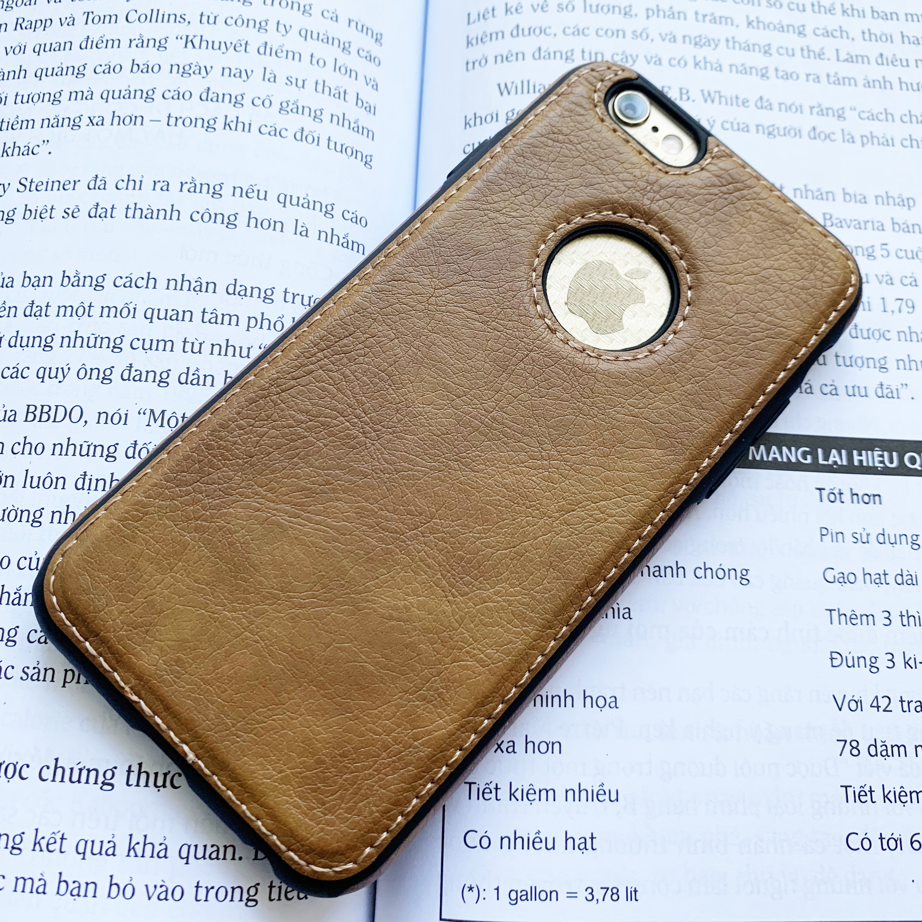 Ốp lưng da cao cấp dành cho điện thoại iPhone 6 và iPhone 6s