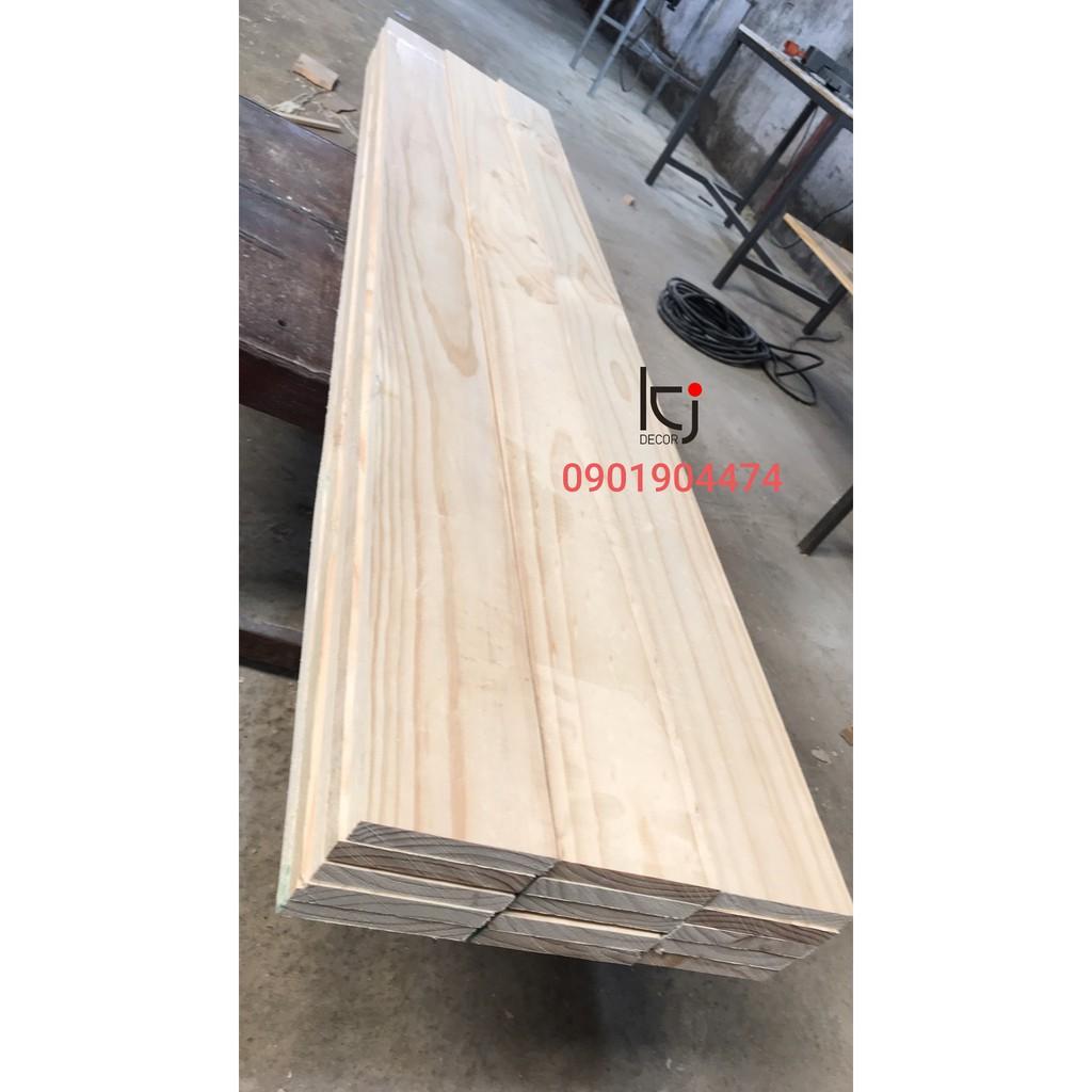 Thanh gỗ thông 80x10x2.5cm láng mịn 4 mặt