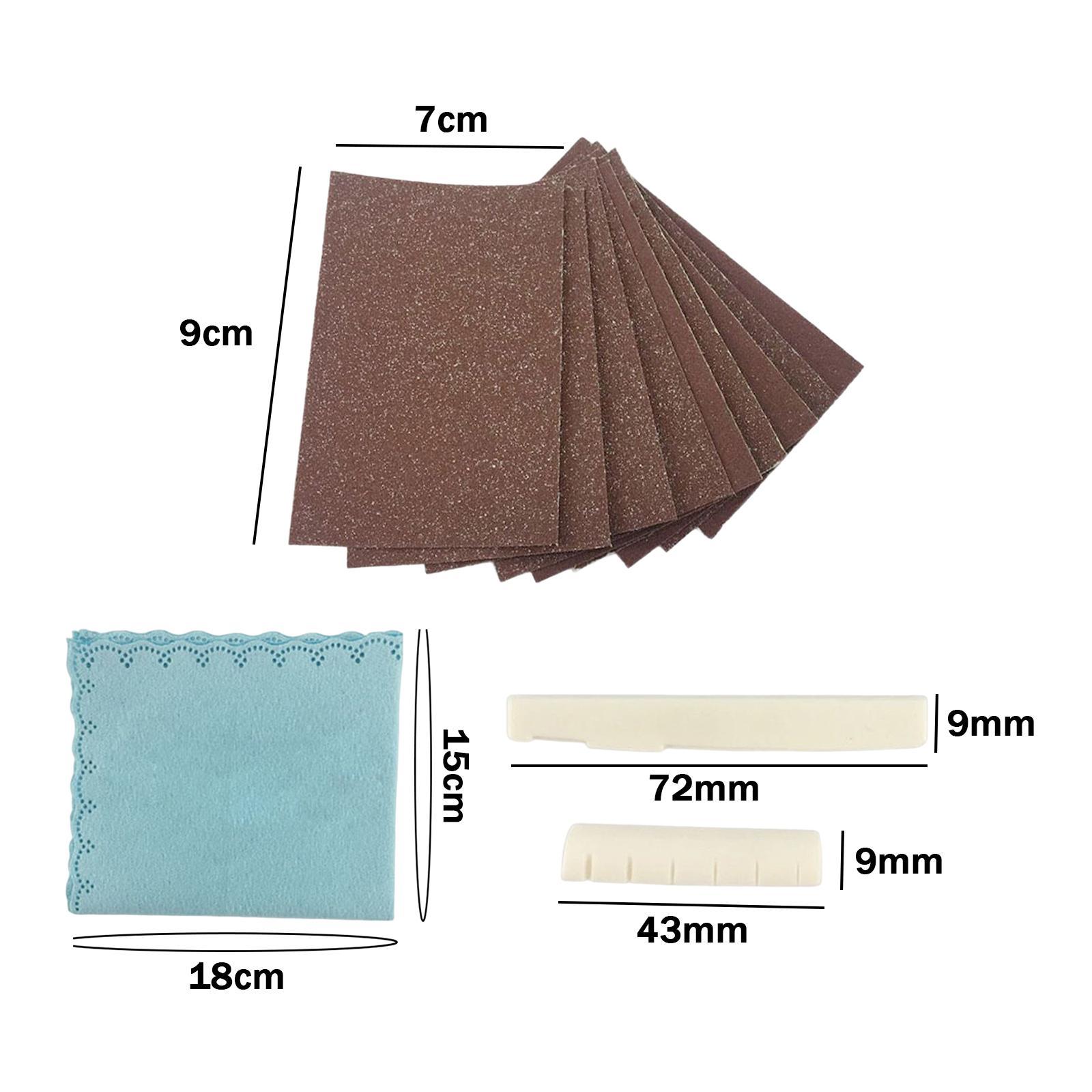Acoustic Guitar Tools Guitar files Guitar Fingerboard Luthier Tool Set for Nut Sand Paper