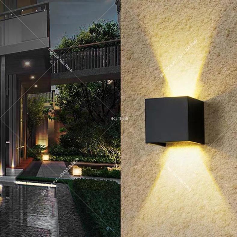 Đèn hắt tường 2 đầu vuông