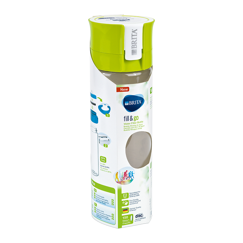 Bình Lọc Nước BRITA Vital Lime - 600ml (Kèm Microdisc)