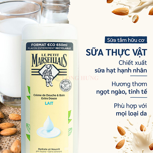 Kem tắm bồn Le Petit Marseillais (650ml) - Hàng chính hãng