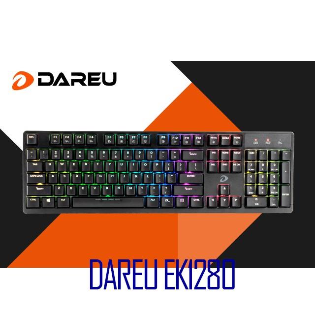 Bàn phím cơ gaming DareU EK1280 RGB Brown/Red/Blue Switch hàng chính hãng