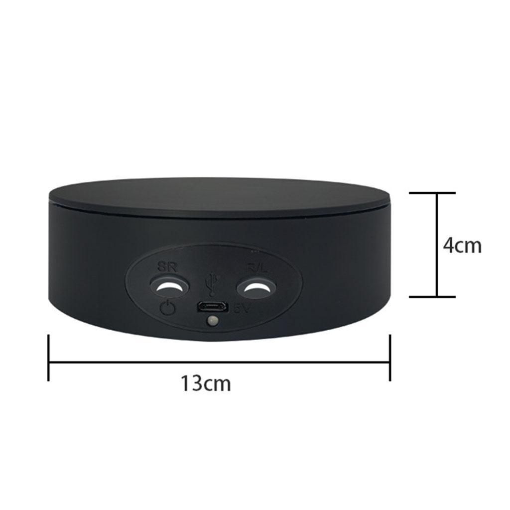 2pcs Electric Rotating Display USB Charging Turntable for Show Stand