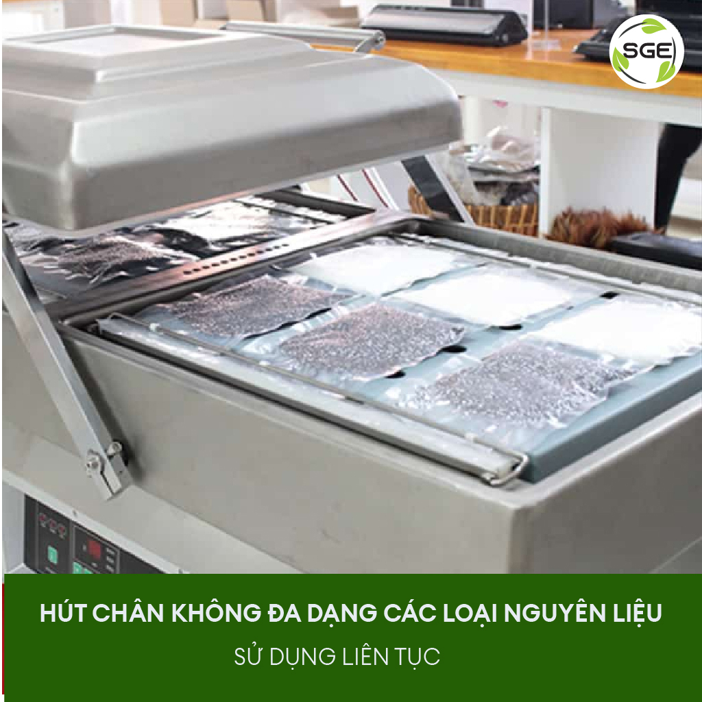 Máy hút chân không buồng đôi VCC05 là máy hạng nặng cho công nghiệp. Hút chân không đa dạng. Hàng chính hãng Thái Lan