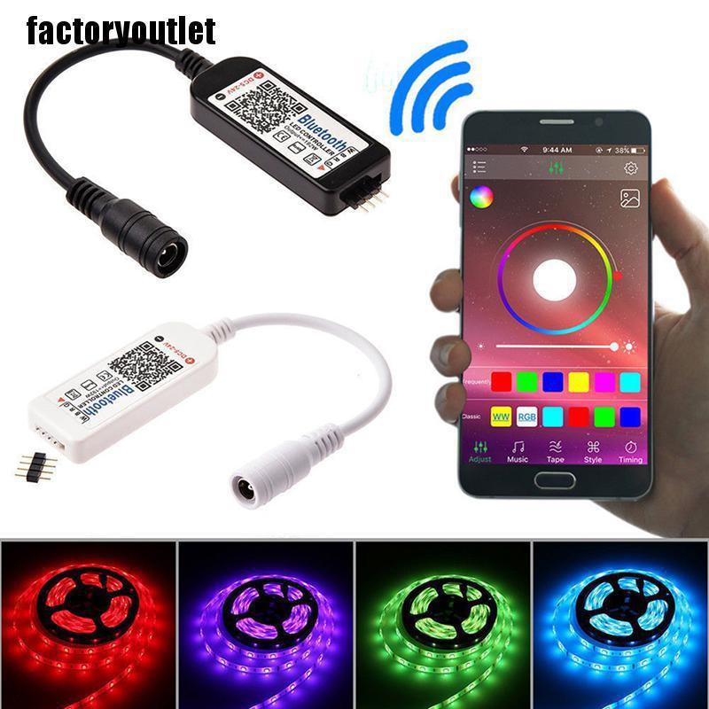 Bộ điều khiển đèn led đổi màu từ xa kết nối bluethoo không dây loại tốt hàng cao cấp