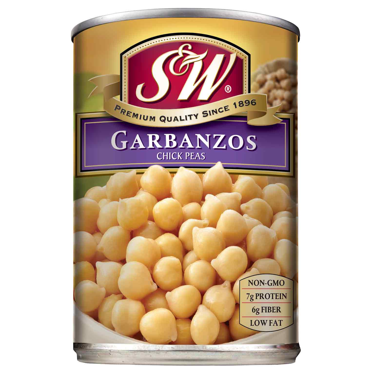 Đậu cự gà đóng lon Garbanzos hiệu S&amp;W Garbanzos Chick Peas 439g