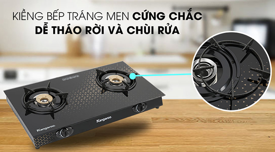 Bếp Gas Dương Đôi Kangaroo KG8G1C - Hàng Chính Hãng