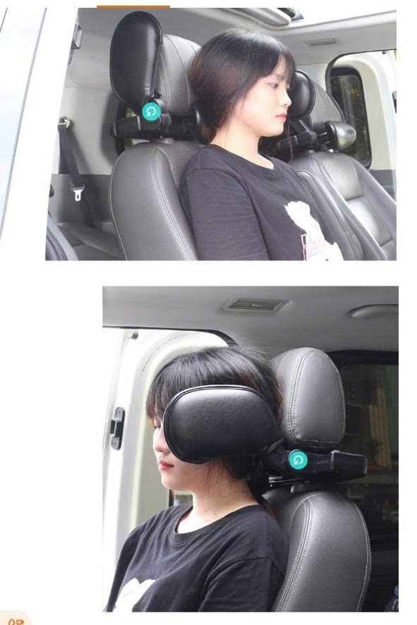 Gối tựa đầu ô tô cao cấp nhãn hiệu Macsim mã CHP02b màu đen