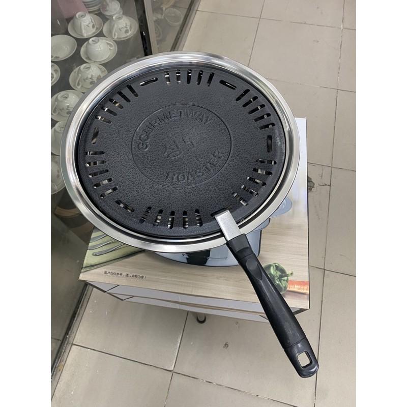 Bếp nướng than hoá Hàn quốc loại 2 vỉ nướng inox dày dặn
