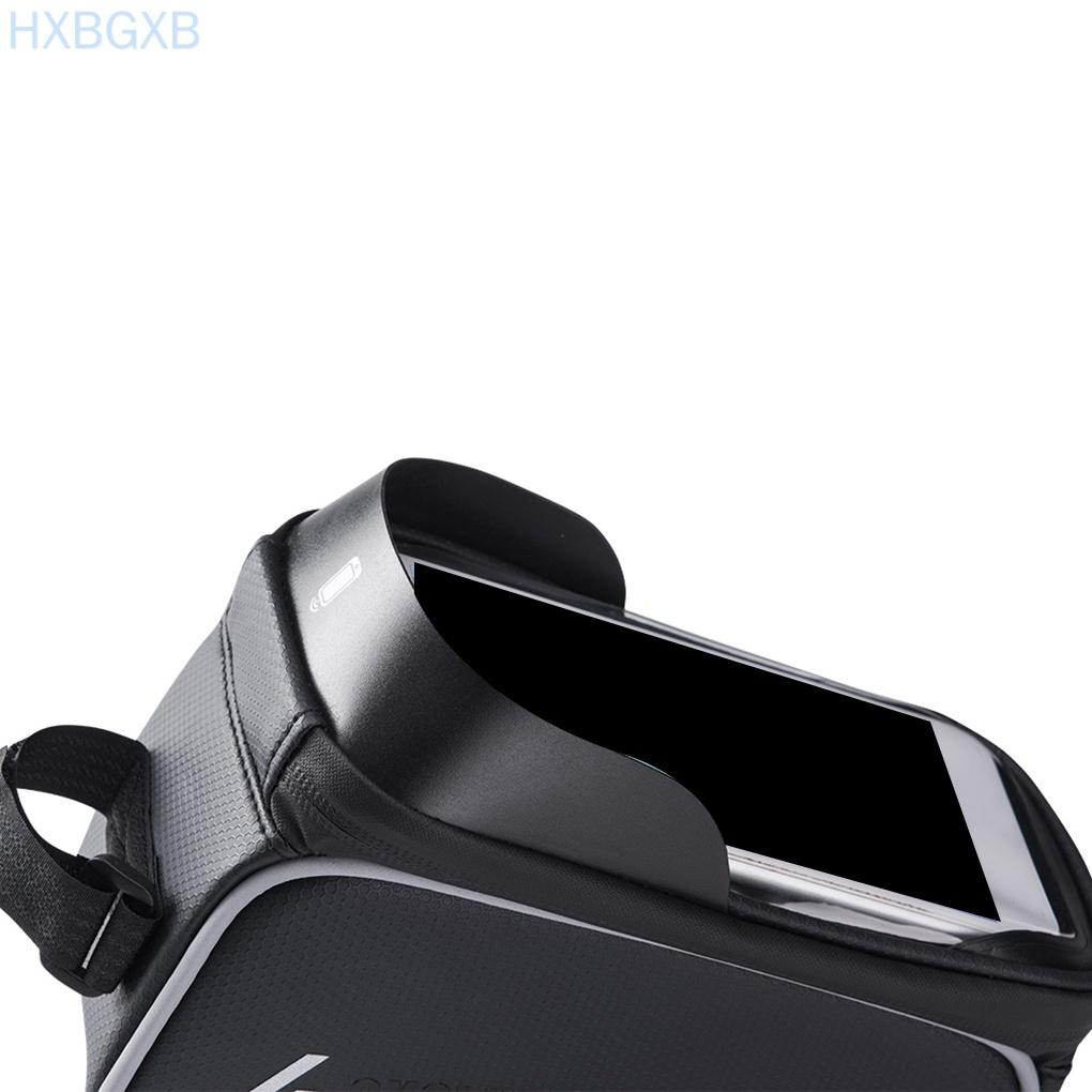 Bike Waterproof Bag Top Tube Handlebar Case Touchscreen Cell Phone Mount Holder Road Bicycle Front Frame Bag