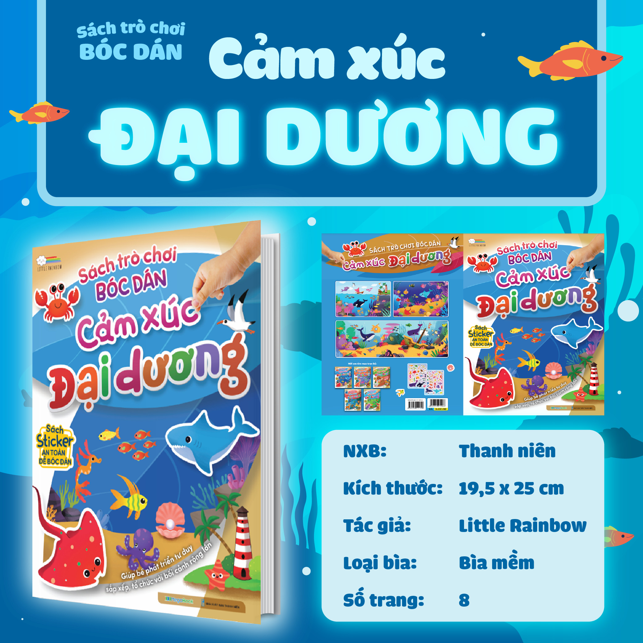 Sách trò chơi bóc dán - Cảm xúc Đại dương