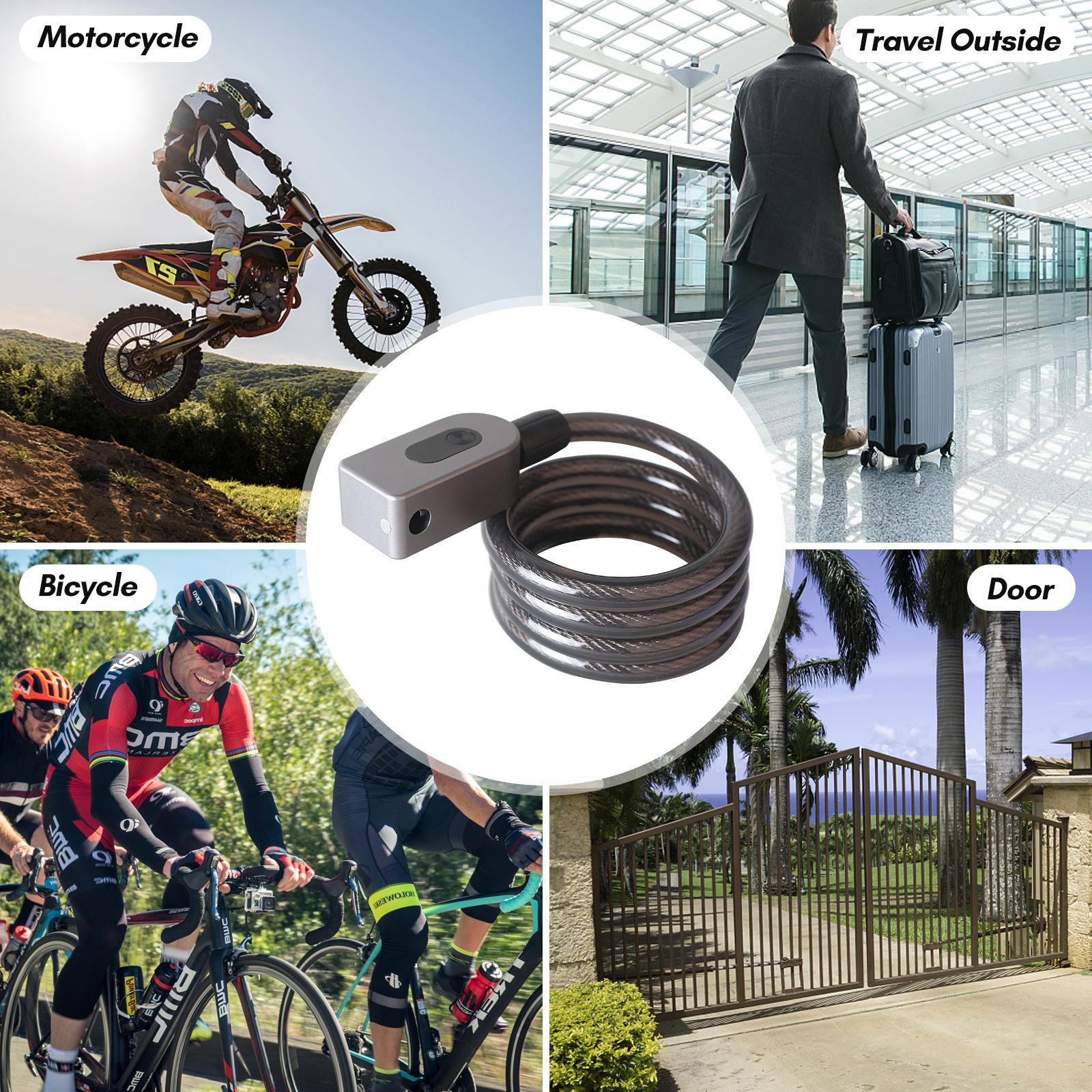 Khóa Cáp Chống Trộm Xe Đạp Gq10 Kết Hợp Khóa Xe Đạp Bt Kết Nối Điện Thoại Ứng Dụng Điều Khiển