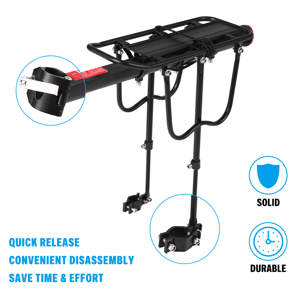 Giá Đỡ Sau Xe Đạp Bằng Hợp Kim Nhôm Chở Hành Lý Có Thể Thu Vào