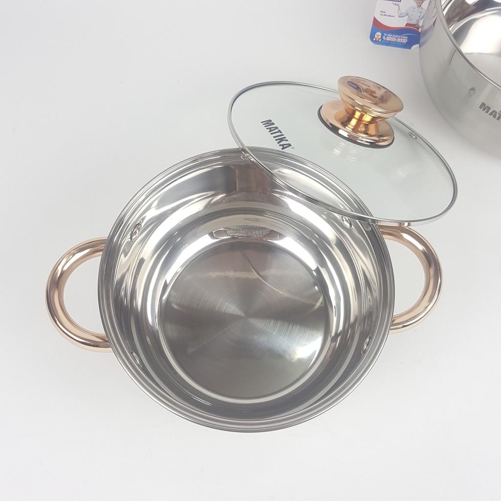 Bộ nồi inox 3 đáy Matika MTK-C3