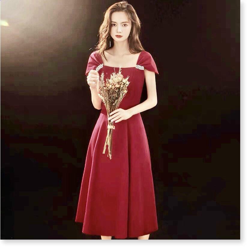 ĐẦM UMI ĐÍNH NGỌC ĐỎ TRƠN NHƯNG KHÔNG KÉM PHẦN QUAN TRỌNG KHÁNH AN STORE