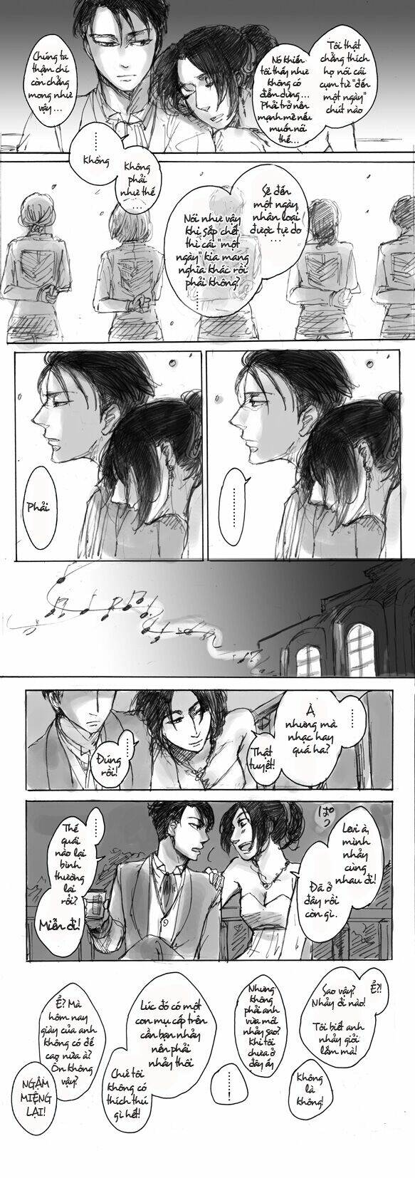 tấn công người khổng lồ - doujinshi levihan chapter 13 3