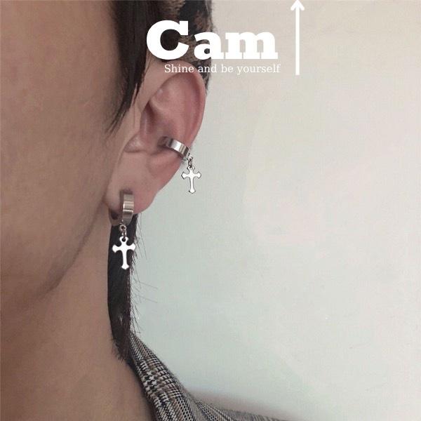 Khuyên Tai Nam Nữ GIÁ 1 CHIẾC Camcamvintage Khuyên Tai Nam Không Cần Bấm Lỗ, Khuyên Tai Kẹp Nhiều Lựa Chọn