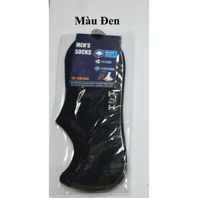 TẤT VỚ LƯỜI NAM In hình T&amp;T Chất liệu thun cotton Thoáng mát Thấm hút ẩm MEN'S SOCKS