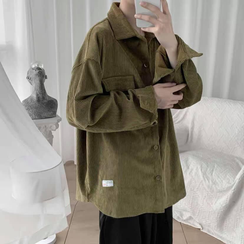 Áo Sơmi Nhung Kupi form rộng/Nam Nữ Unisex 1hit_unisex (4 màu ảnh thật)