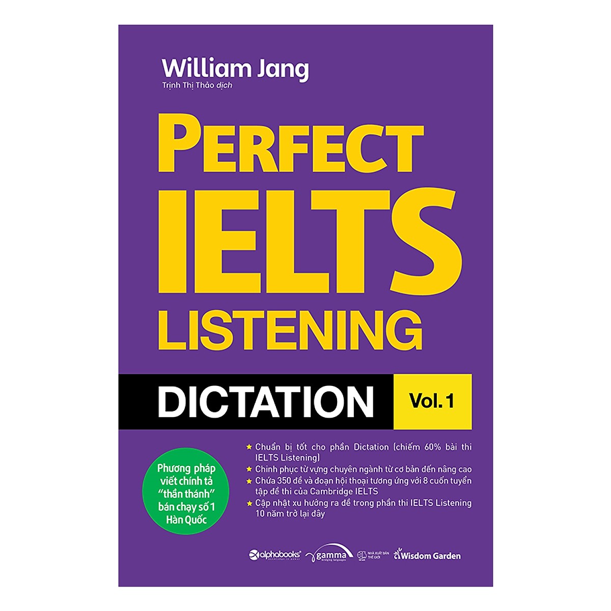 Bộ sách Perfect IELTS Listeng Dictation Vol.1 + 2 (02 Cuốn)