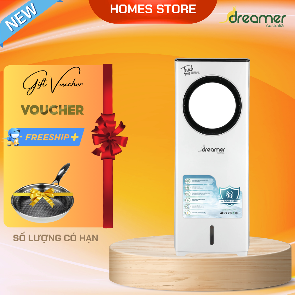 Quạt Tháp Không Cánh Điều Hòa DREAMER DHA-ACB111W Cao Cấp Thương Hiệu Úc Công Suất 110W - Hàng Chính Hãng