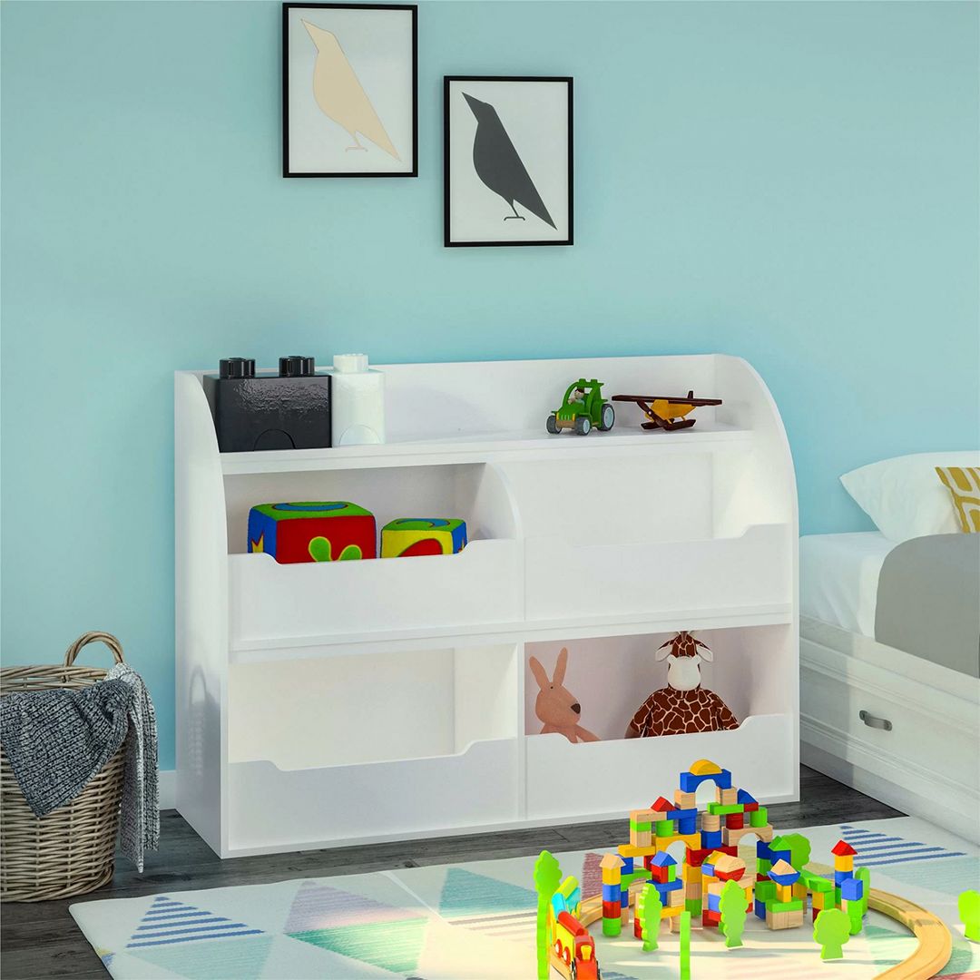 Kệ để đồ chơi cho bé SMLIFE Kaori | Gỗ MDF dày 17mm chống ẩm | D120xR40xC70cm