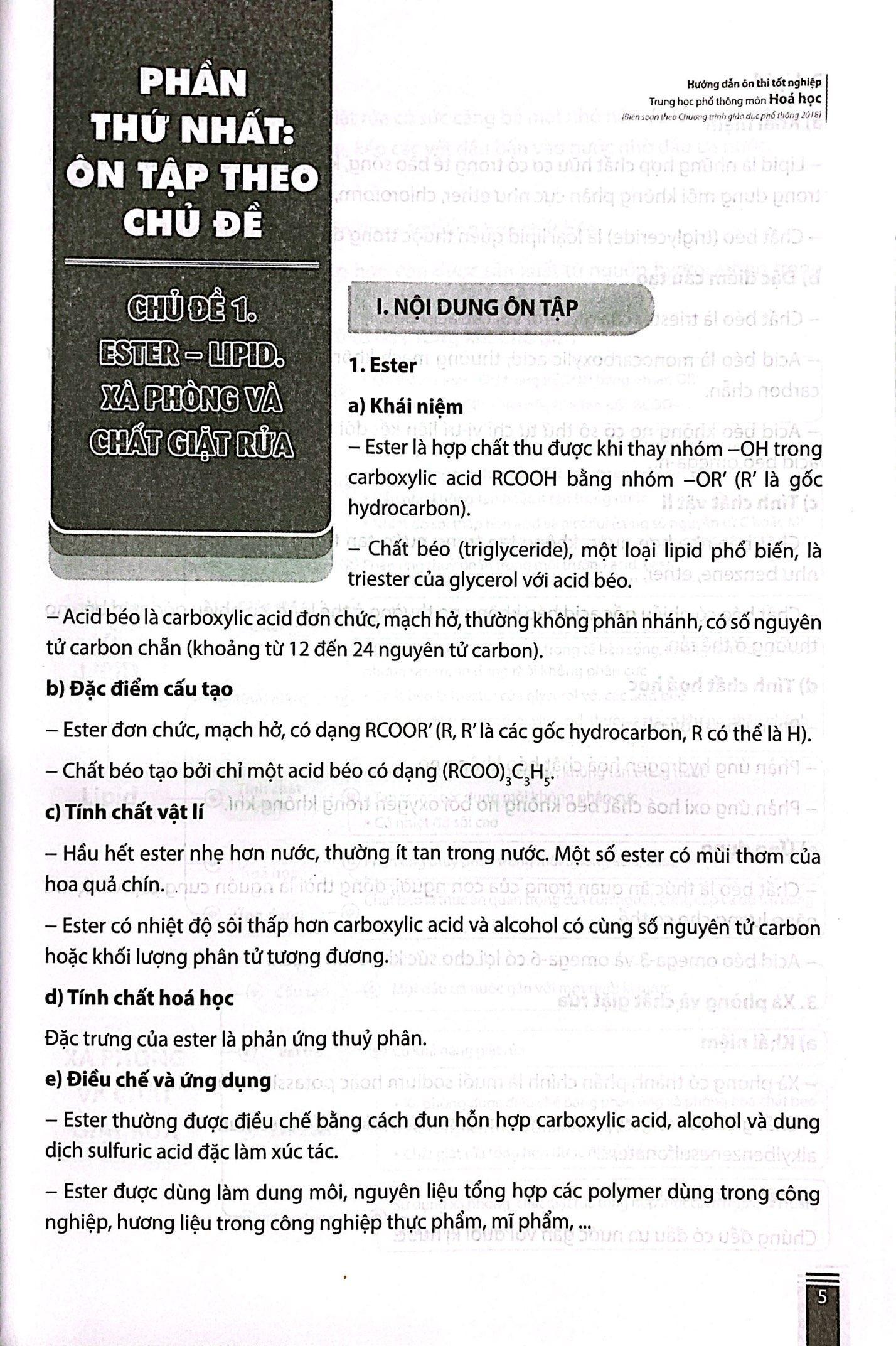 Hướng Dẫn Ôn Thi Tốt Nghiệp Trung Học Phổ Thông - Môn Hóa Học (Theo Chương Trình Giáo Dục Phổ Thông 2018) - ảnh 5