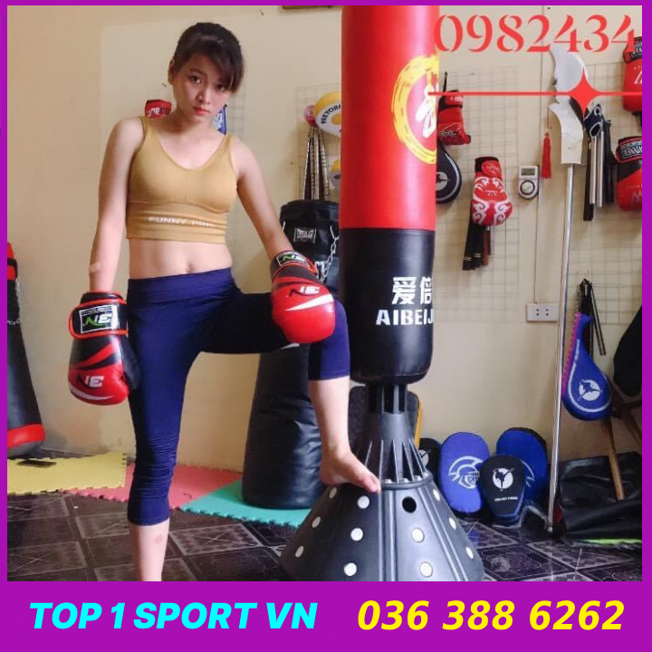 Bao trụ đấm bốc boxing tự đứng, cao 1m68, đường kính 28 cm - bền bỉ hơn - gọn hơn - ưu việt hơn - dành cho phòng tập, dân chuyên