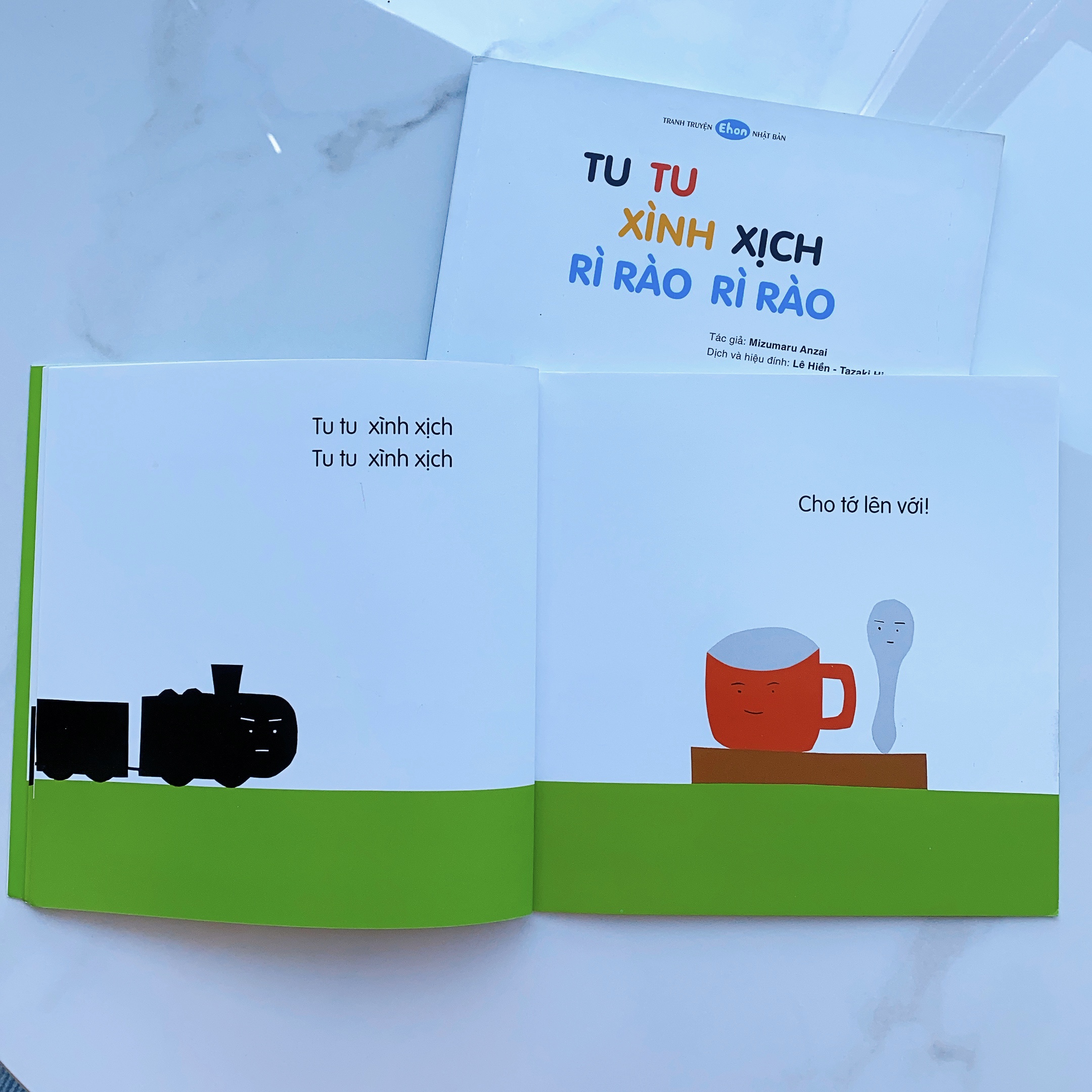 Sách cho bé 0-3 tuổi - Bộ 2 cuốn Kích thích thính giác âm thanh "Tu Tu Xình Xịch"