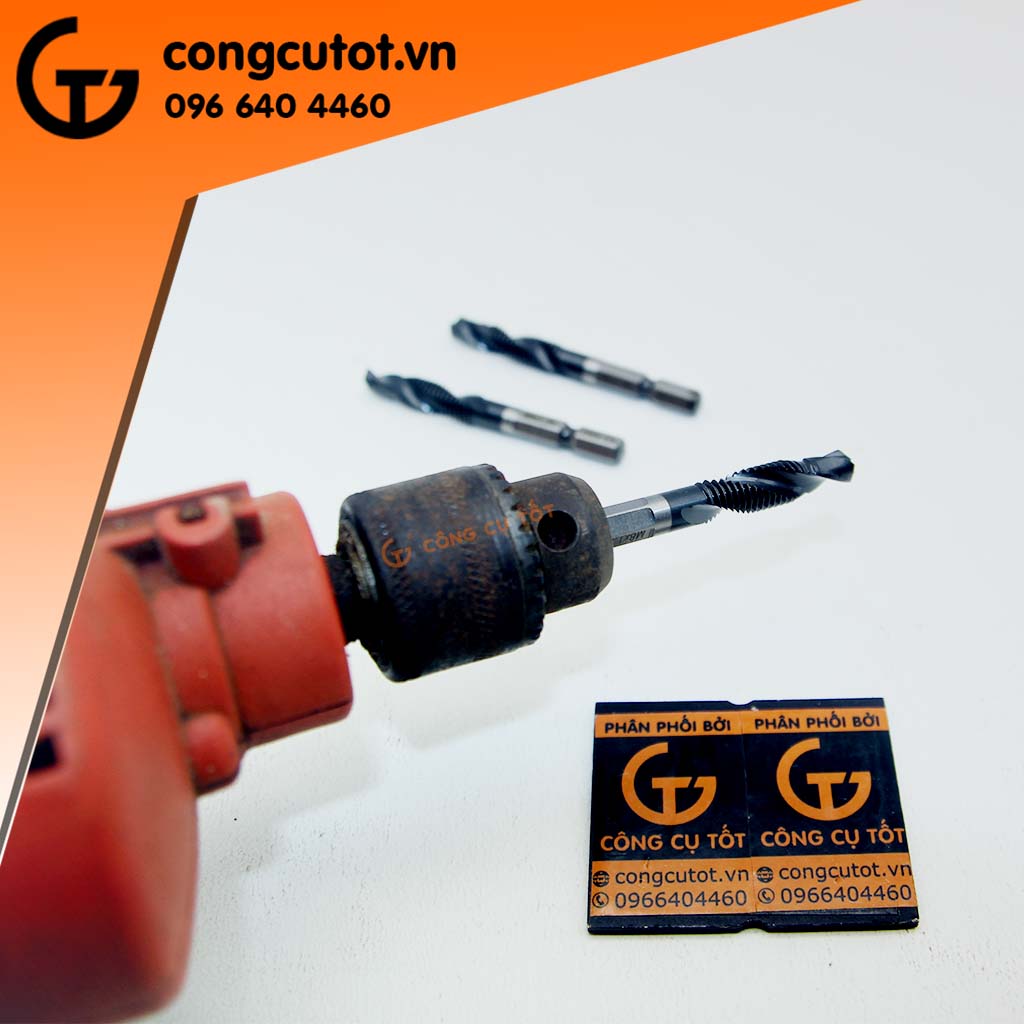 Mũi khoan và taro ren cao cấp M8 thép M35 Co