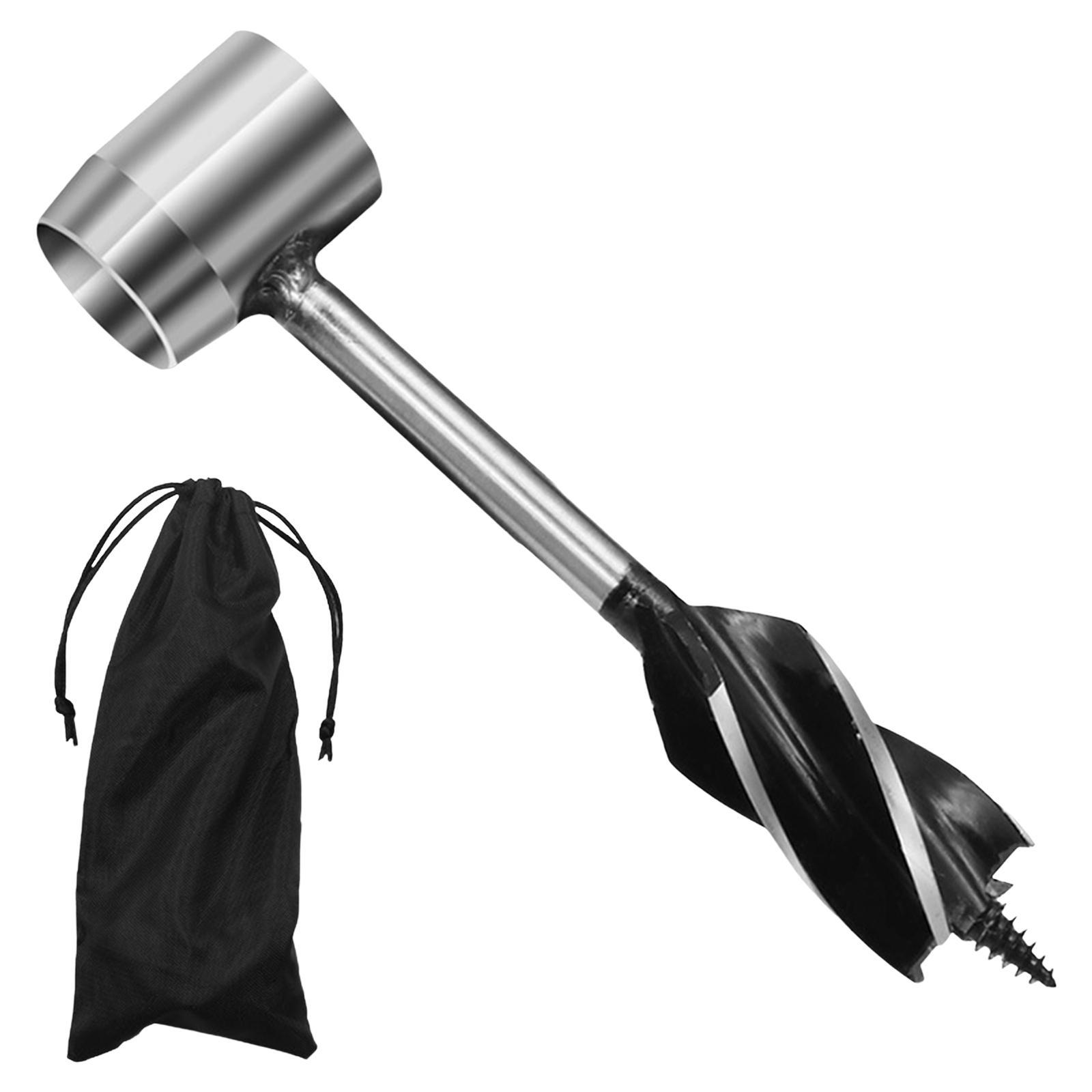 Bushcraft Settlers Tool for Survival Wood Auger Drill Bit Bushcraft Gear Hand Auger Drill Wood for Survival Travel Camping Outdoor