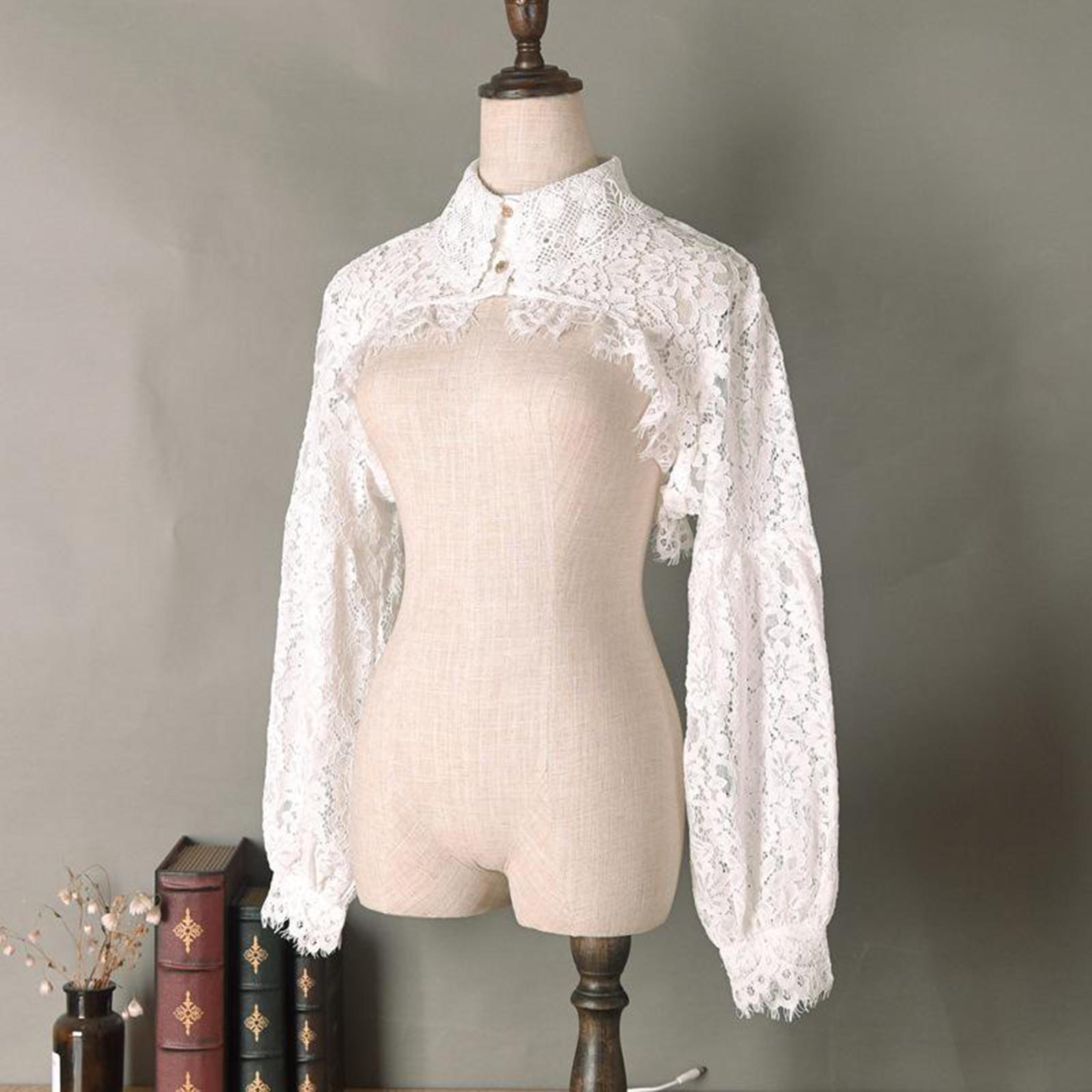 Women Fake Collar Detachable  Collar Lace Blouse Half Shirts False Collar