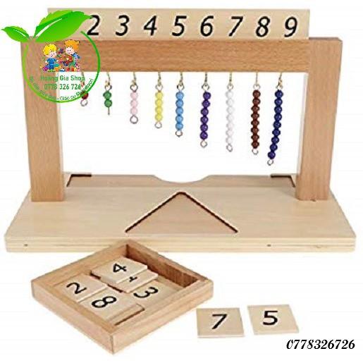 Móc treo các chuỗi hạt cườm màu từ 1 đến 9