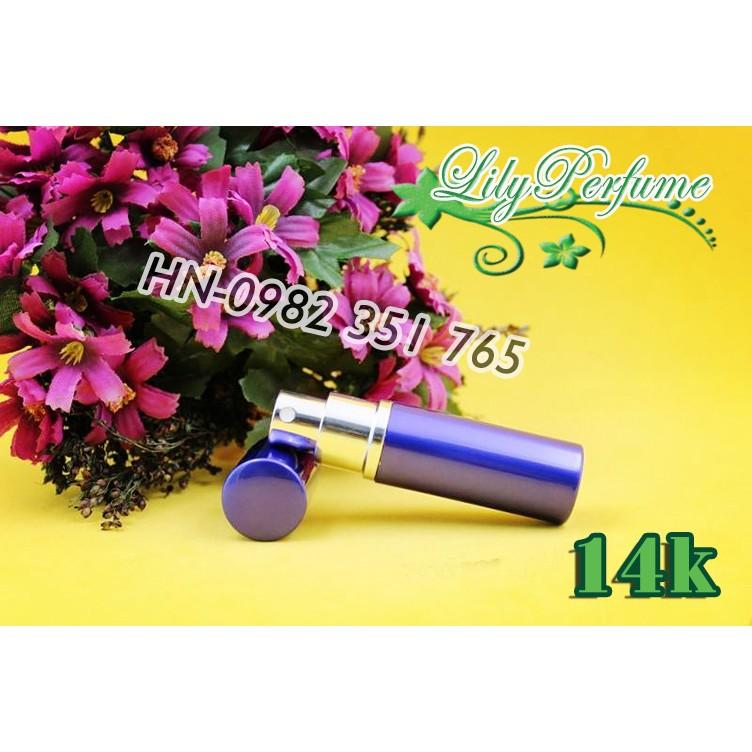 Lọ chiết nước hoa 10ml nhôm 2 lớp sang trọng, không rò rỉ