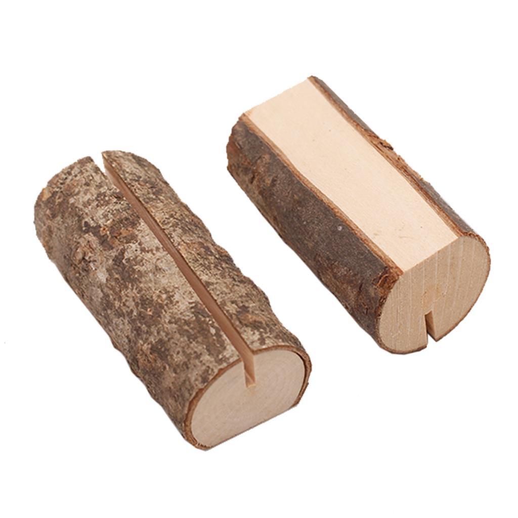 30x Wooden Table Number Holders Wooden Place Card Holder Wedding Card Holder