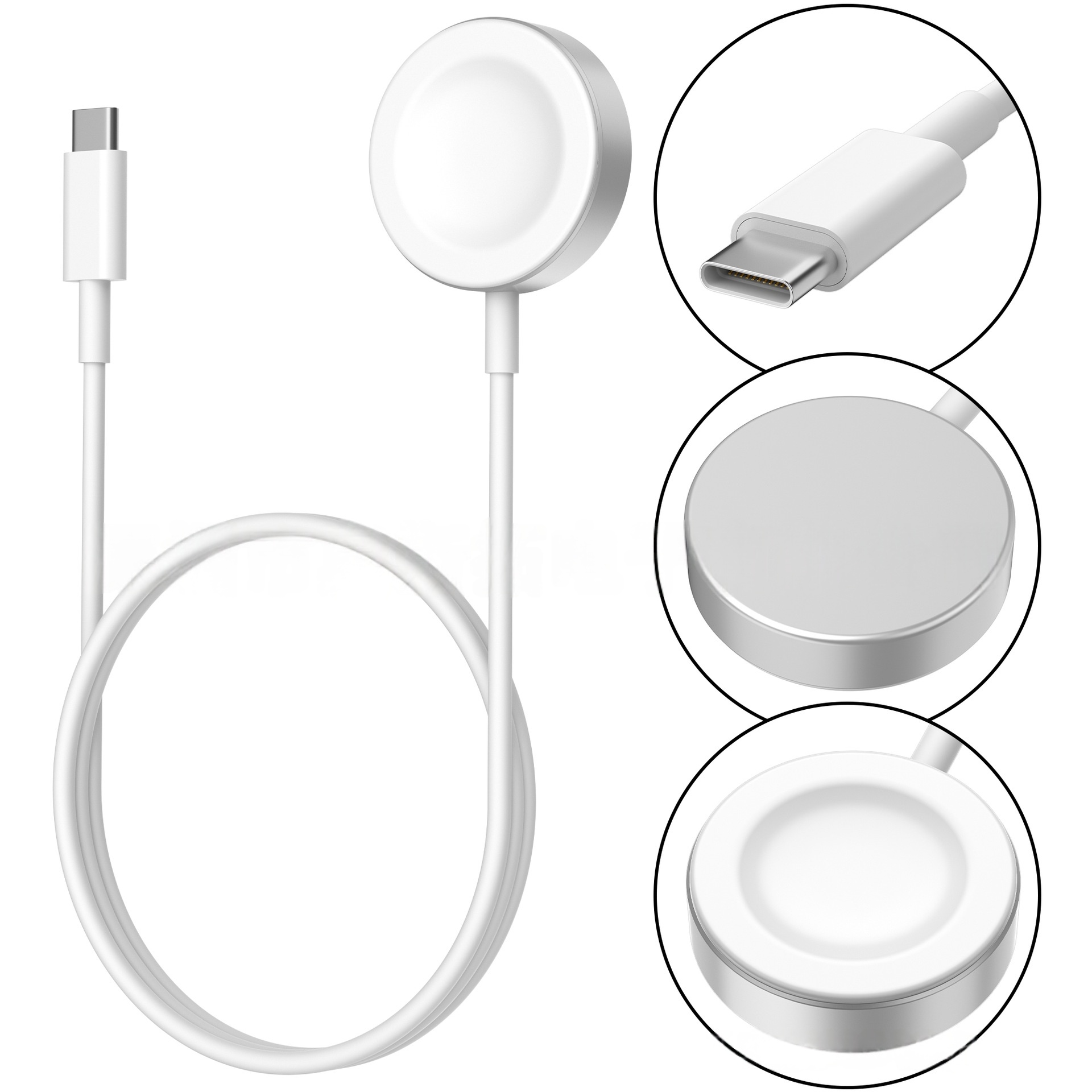 Dock Sạc Kim Loại USB C cho Huawei Watch 3/4/5/6 / Ultimate & Huawei Watch GT 3/4/5/6 Pro & Huawei Watch Fit 4/4 Pro - Hàng Chính Hãng