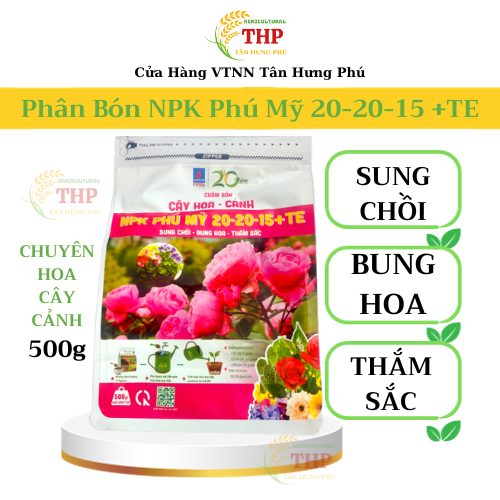 Phân Bón NPK Phú Mỹ 20-20-15 +TE | PHÂN BÓN Chuyên hoa - Cảnh | PHÂN BÓN