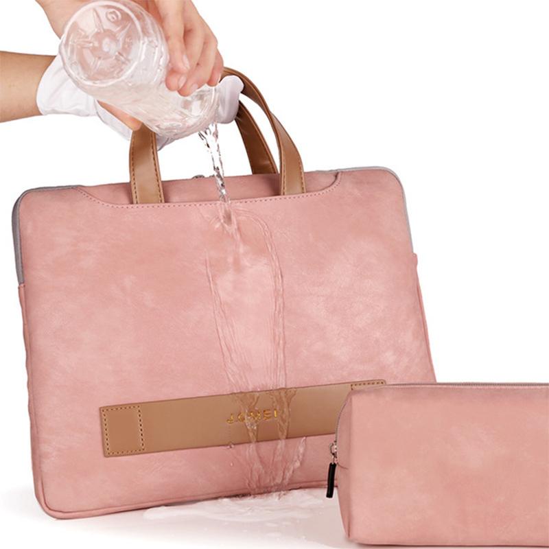 Phụ Nữ Túi Laptop Da PU Laptop Case Tặng Cặp Dùng Cho Macbook Air 14 15.6 Inch Nam Túi Xách Tay Đeo Vai Nữ Tay Túi
