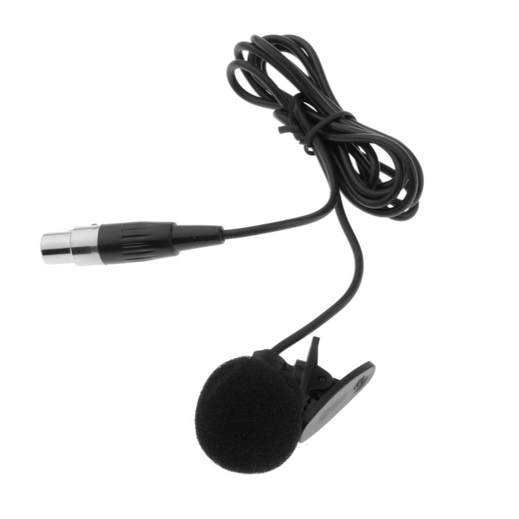 3Pin Lavalier Microphone Condenser Lapel Tie Clip for Wireless Transmitter