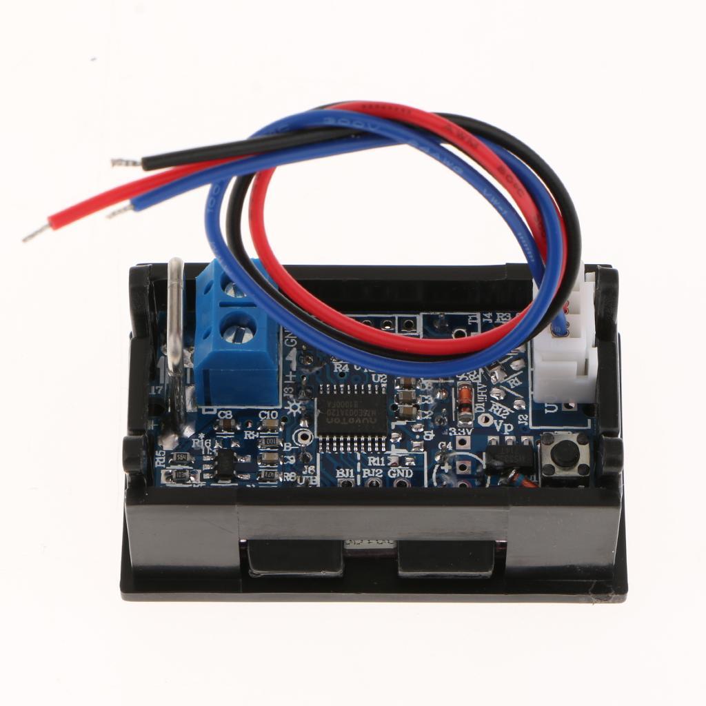2-4pack DC 0-100V LED Motor Dual Display Digital Voltage Current Meter 10A