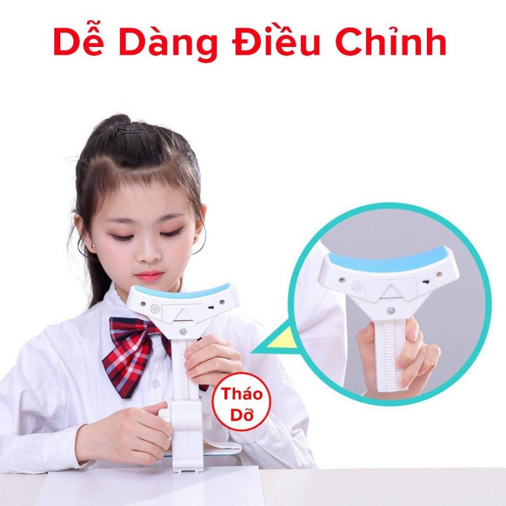 Bộ Giá Đỡ Cằm Chống Cận Thị Cải Tiến PRO Dụng Cụ Chống Gù Giúp Ngồi Thẳng Lưng Tặng 3 Con Cá Heo Luyện Chữ Hãng dododios