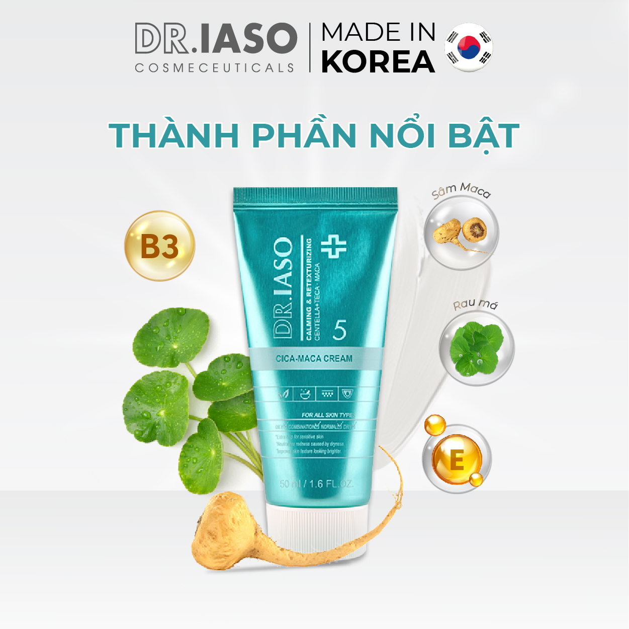 Kem Dưỡng Ẩm Và Phục Hồi Da Dr.Iaso Mint