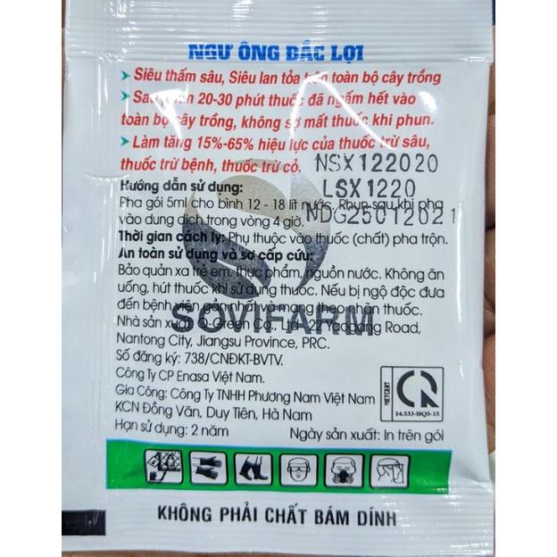 Chế phẩm Ngư ông đắc lợi. Không phải chất bám dính. Siêu hấp thụ,thẩm thấu mạnh tăng hiệu quả phun thuốc và phân bón lá