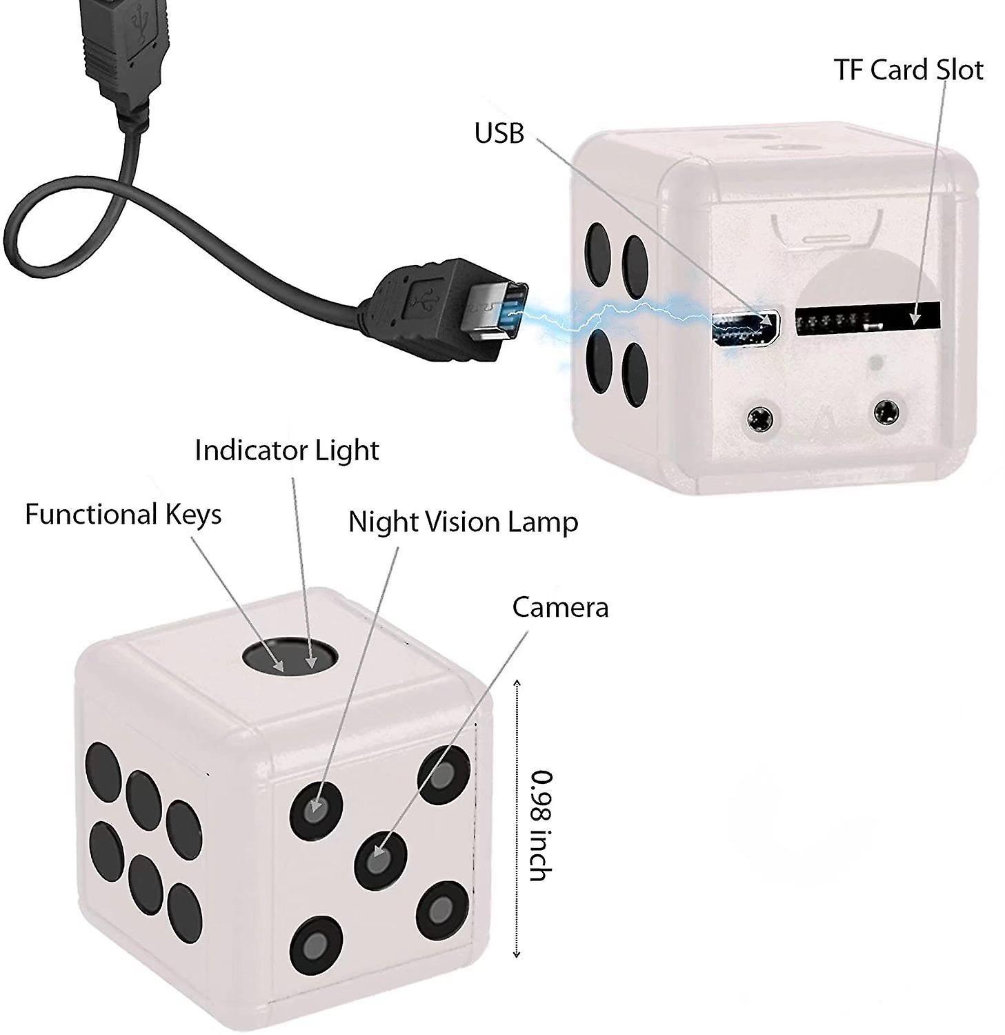 Máy ảnh gián điệp mini không dây 1080p di động với tầm nhìn ban đêm và phát hiện chuyển động, camera an ninh ẩn Jskee