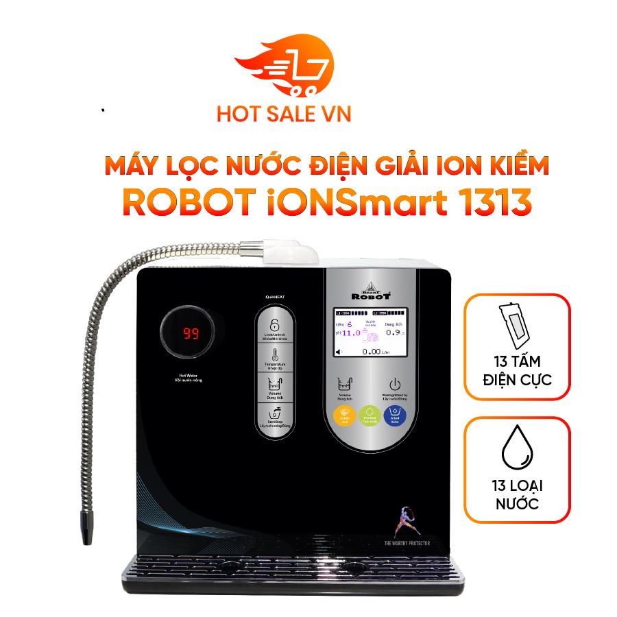 Máy Lọc Nước Điện Giải Ion Kiềm ROBOT IonSmart 1313 Chức Năng Nóng Thông Minh - Hàng Chính Hãng