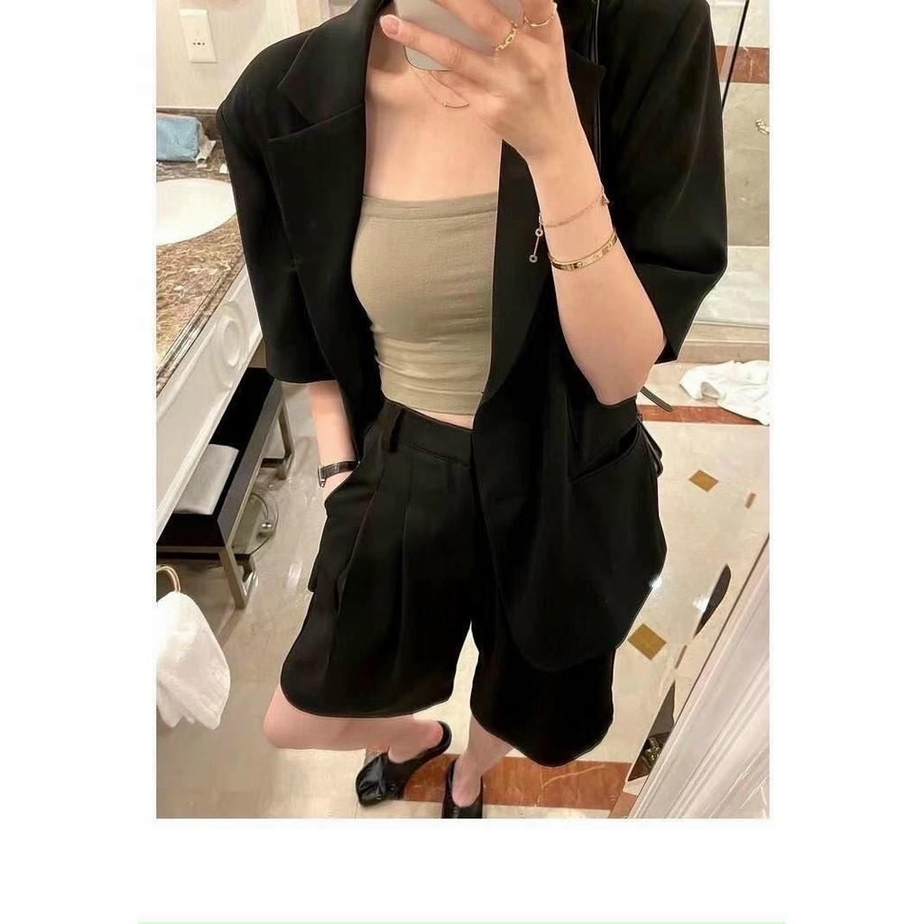 Áo 2 dây cotton lụa dáng croptop có đệm mút, áo bra đúc su gam màu siêu tây