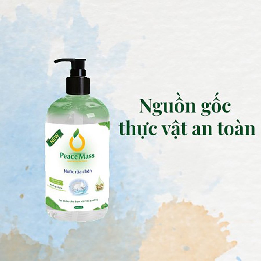 Combo Sản Phẩm Gốc Thực Vật NRTC1 Peace Mass Nước Rửa Tay 340ml + Nước Rửa Chén 500ml (Thuộc nhóm Sản phẩm Lành tính / Hữu cơ)